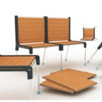 Plate System–Muebles bellos hechos con láminas de madera en desuso (por Iohanna Küppers)